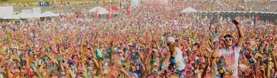 艺星美丽开跑The Color Run中国彩色跑，艺星第四届全球星粉节